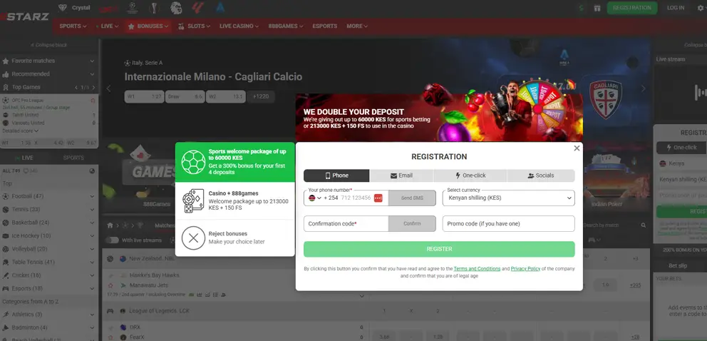 888starz sports betting Kenya